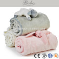 Sleepy Soft Touch minky baby blanket with plush animals toy